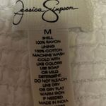 Jessica Simpson White Eyelet Lace Embroidered Sleeveless Cami Camisole Dress M Photo 5