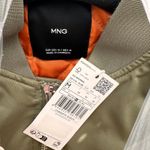 Mango  Khaki Oversized Bomber Jacket, M Photo 7
