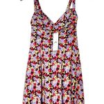 Urban Outfitters Marianne Knit Mini Dress Floral 70s Retro NWT XS Photo 1