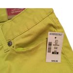 Aeropostale Lola bright yellow denim jeans skinny jeggings size 1/2 low rise Photo 4