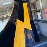Velvet Patchwork Skirt Handmade Multiple Photo 1