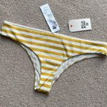 Billabong NWT yellow striped bikini bottom Size Xl Photo 0