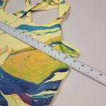 Nike  Yellow and Blue Crop Sports Bra Photo 6