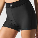 Alo Yoga NWT  Airlift High Waist Line Up Shorts Black size XXS Run Gym Workout Photo 0