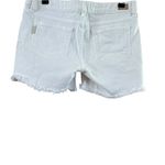 Paige  White Distressed Denim Cutoffs Photo 3