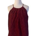 Monteau ‎ medium maroon lace sleeveless blouse Photo 0