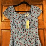 BB Dakota Blue Floral Mini Dress, 6, NWT Photo 6