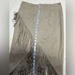 Olivaceous  Asymmetrical Fringe Skirt in Tan Photo 6