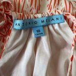 Antonio Melani Orange White Print Maxi Dress Halter Size 10 Photo 10