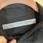 ✨ Raquel Allegra Women’s Black Asymmetrical Button Long Sleeve Top Small Black Photo 2