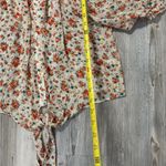 Body Central  Floral Blouse with Puff Sleeves Photo 4