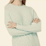 L.L.Bean Sage Green Midweight Cotton Slub Rollneck Pullover Sweater MEDIUM PETITE Photo 1