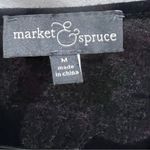 Market & Spruce black floral romper with pockets size medium Photo 5