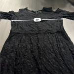 Ashley Stewart ‎ Black Allover Lace Cold Shoulder Bell Sleeve Knee Length Dress Photo 7