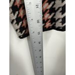 Joie  Houndstooth Blazer Jacket Pink Black White Gold Buttons Double Breasted L Photo 7