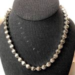 VINTAGE Sterling Silver Art Deco Beaded Modern Necklace Photo 15