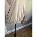 Michael Kors  Oatmeal Heat basics Ruffle sweatshirt Women’s Medium Photo 3