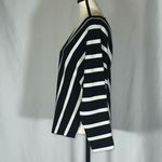 MOTH Anthropologie • Black White Striped Modern High Photo 1