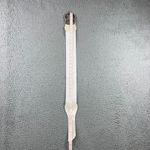 Vintage Y2K Waist Belt Women M/L Elastic Fashion Rhinestone Buckle Statement White Photo 4