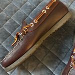 L.L. Bean women’s Loafers Leather Shoes Dress Size 7M flats Brown Photo 8