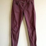 7 For All Mankind Jeans Plum Ankle Zip Crop Denim Womens Size 26 Pants Photo 0