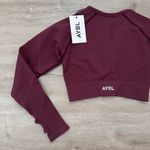 AYBL  Reflex Seamless Long Sleeve Crop Top in Plum Photo 5