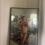 Black And White Polka Dot Halter Size XS Photo 2