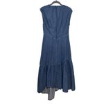frame denim Frame Women’s Asymmetric Denim Eugenia Midi Dress Blue S New Photo 4