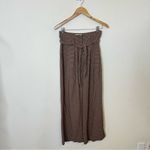 NANUSHKA Nevada Gingham Woven Wide Leg Pants In Brown Tie Waist Womens Size S Photo 4