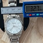 Caravelle by Bulova Ladies Watch Stainless Bracelet Silver Dial Crystals Photo 9