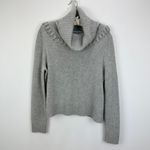 Antonio Melani Cashmere Cowl Neck Sweater Gray Minimalist Long Sleeve Large Photo 1