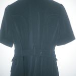 Banana Republic  10P Wool Short Sleeved Double Breasted Belted Shirt Dress Black Photo 9