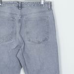 ZARA  Gray‎ High Rise Straight Leg Distressed Denim Jeans Womens Size 10 Photo 4