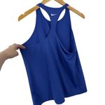 Nike  Pro Dri-FIT Training Women's Large Royal Blue Racerback Tank Slim Fit Gym Photo 9