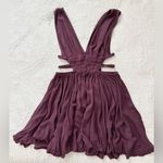 Lovely Day Plum Purple Cutout Smocked Waist Mini Dress Photo 5