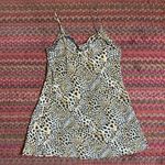 VTG EVA B BITZER LINGERIE DE LUXE CHEETAH PRINT SILK CAMI SLIP DRESS Black Size L Photo 4