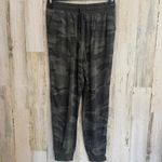 Splendid Camo Joggers Women’s Small Green Drawstring Pocket Rayon Pants Photo 4