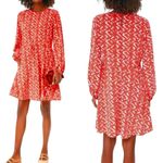 Tuckernuck  Pomander Place Colette Dress Red Chain Link Print Size S Photo 1