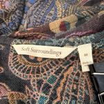 Soft Surroundings  Paloma Pashmina Paisley Jacket Size M Boho Western Multicolor Photo 7