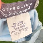 Vtg Y2K Giorgio Fiorelli Sz 7/8 Sheer Shimmer Spaghetti Strap Maxi Formal Dress Blue Photo 5