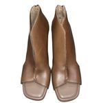 Vince Camuto NEW Brown Leather Jesilia Zip Ankle Booties Sandals Shoes size 8.5 Photo 1