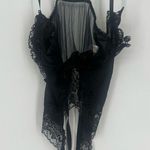 Frederick's of Hollywood Vintage  Black Lace Chemise garter Photo 0