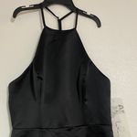 Hayley Paige Occasions  Black Halter Maxi Dress Photo 1