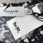 Coach Yoke StaticāPattern Jacquard Long Sleeve Midi Dress Back White 0 Photo 11