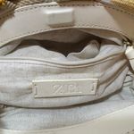 ZARA  Yellow and Cream Beaded Gingham Crossbody/Shoulder Bag Photo 10