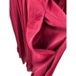 Kobi Halperin Bryant Ruffle‎ Trim Midi Dress Red Boho Satin Tiered Size Small Photo 7