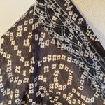 CZ Coverups Sheer Embroidered Neckline Swim Coverup XL Gray Photo 2