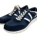 Vionic  Nana Navy/White Satin Sneakers Lace Up Women's Size 8.5 Photo 4