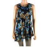 Thalia Sodi  Ruffled Floral Mesh Top Size SMALL Photo 7