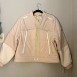 Free People NWT On Your Mark Moto Fleece Jacket Photo 4